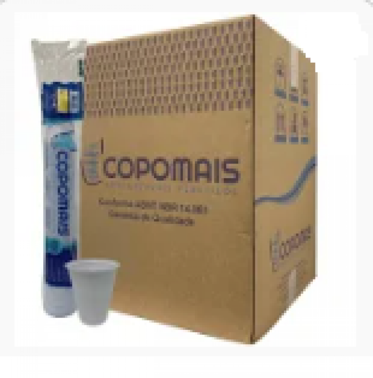 COPOMAIS - COPO 200ML BRANCO - CX.25X100UN