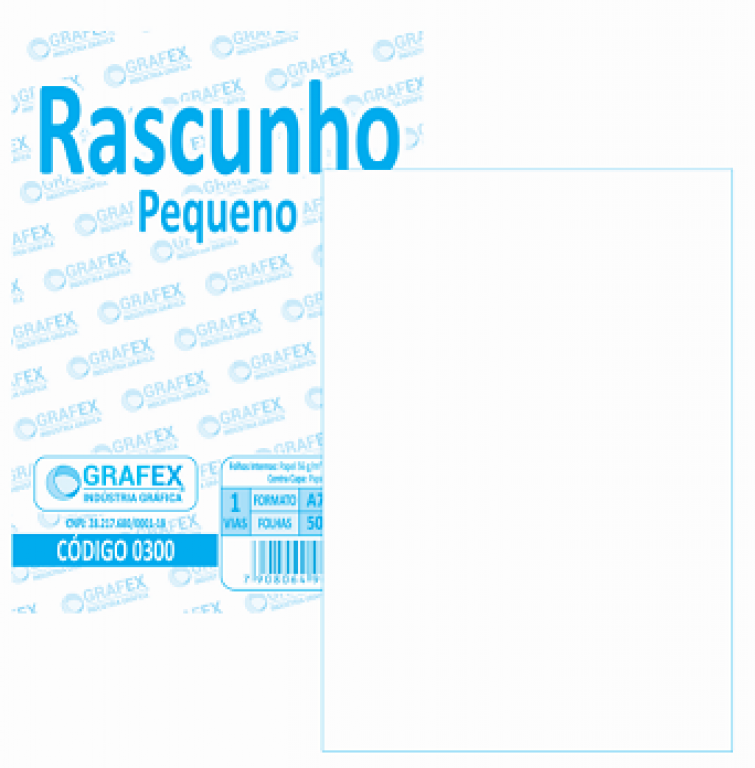 GRAFEX - RASCUNHO PEQUENO F050 - PT.10BLS
