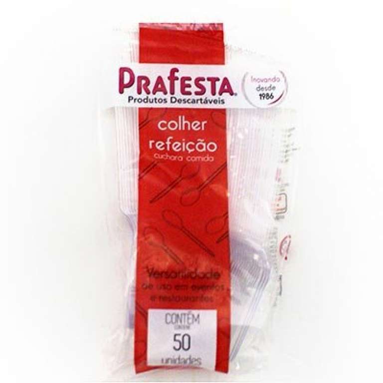 PRAFESTA - COLHER REFEICAO PREMIUM CRISTAL (7030) - PT.50UN
