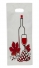 VLPK - SACOLA PIGMENTADA 17,5 X 45 TRANSPARENTE IMP. MODELO VINHO - FD.10X50UN